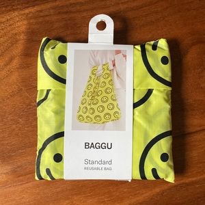 Baggu Standard Reusable Tote Bag - Yellow Happy